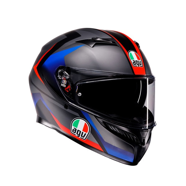 AGV K3 S Helmet Striga Black/Blue/Red - Studio Cycle