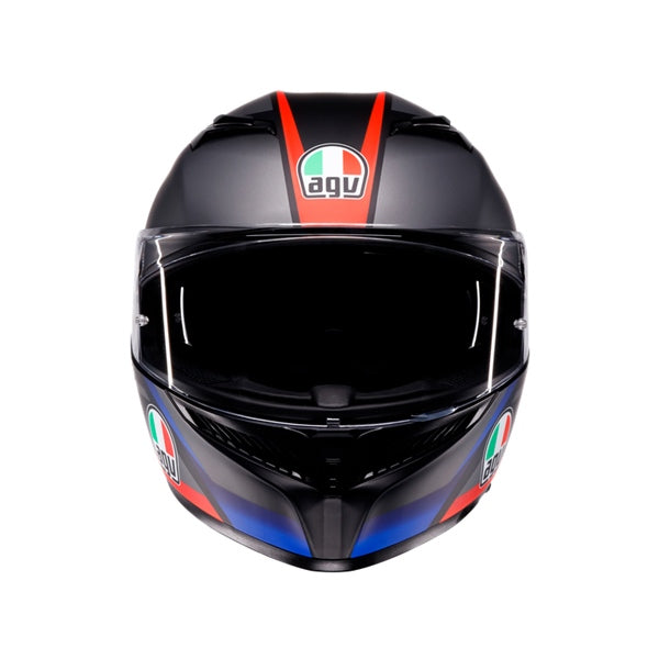 AGV K3 S Helmet Striga Black/Blue/Red - Studio Cycle