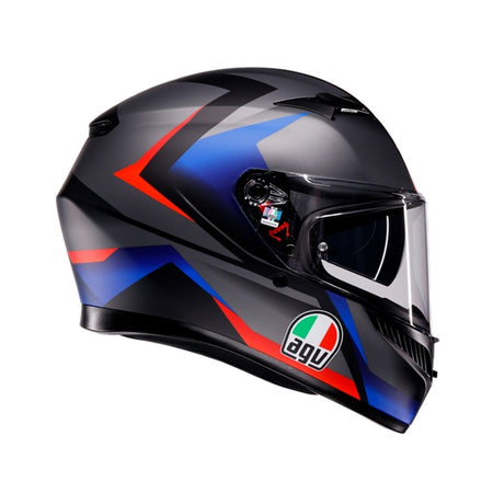 AGV K3 S Helmet Striga Black/Blue/Red - Studio Cycle