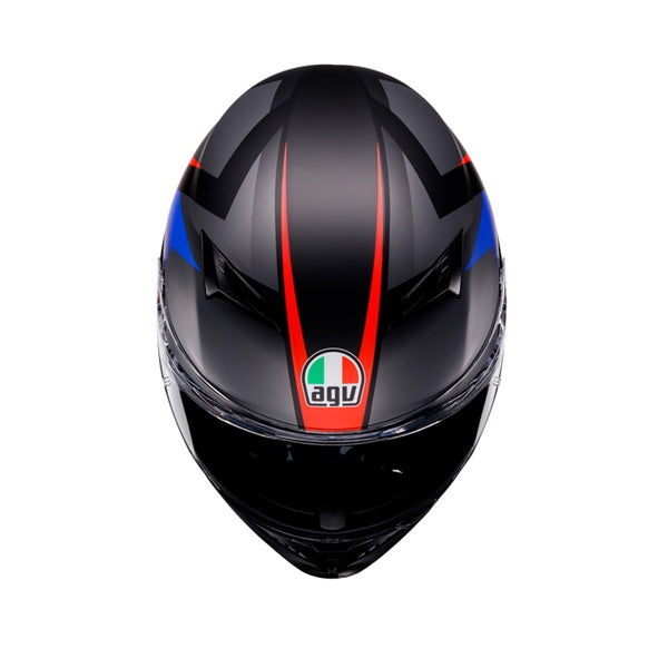 AGV K3 S Helmet Striga Black/Blue/Red - Studio Cycle