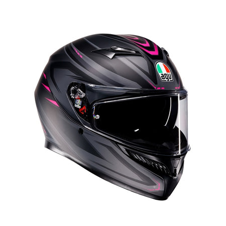 AGV K3 S Helmet Syth - Black/Pink - Studio Cycle