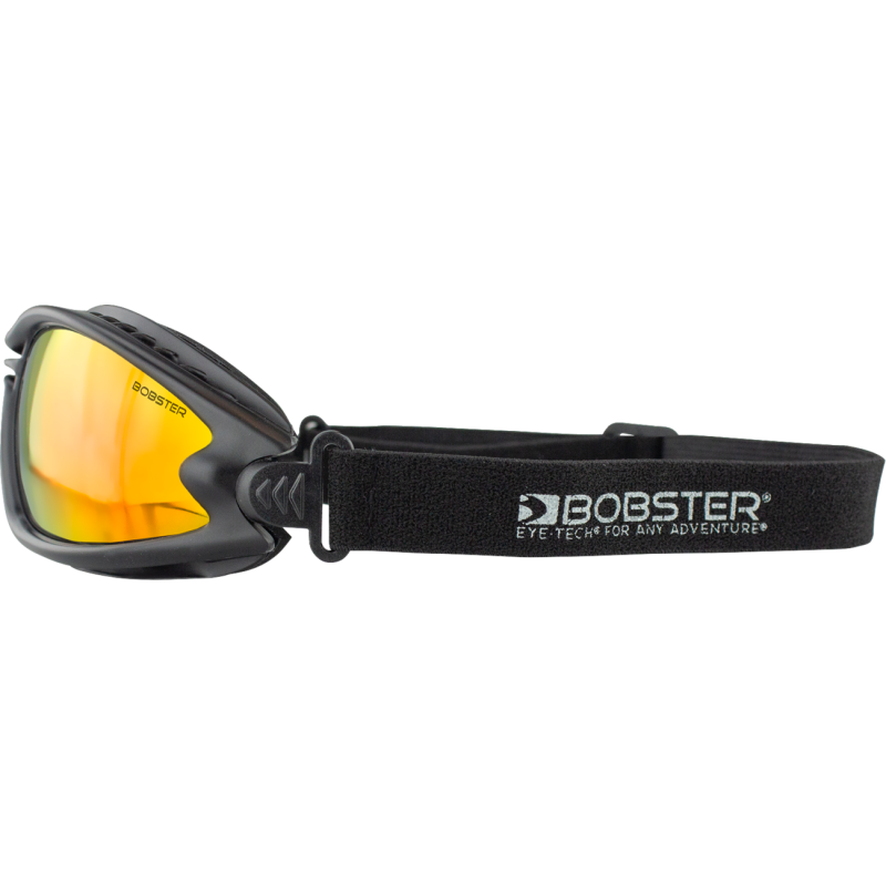 Bobster Ballast Black Frame Goggles – Crimson w/Red Yellow Mirror Lens - Studio Cycle