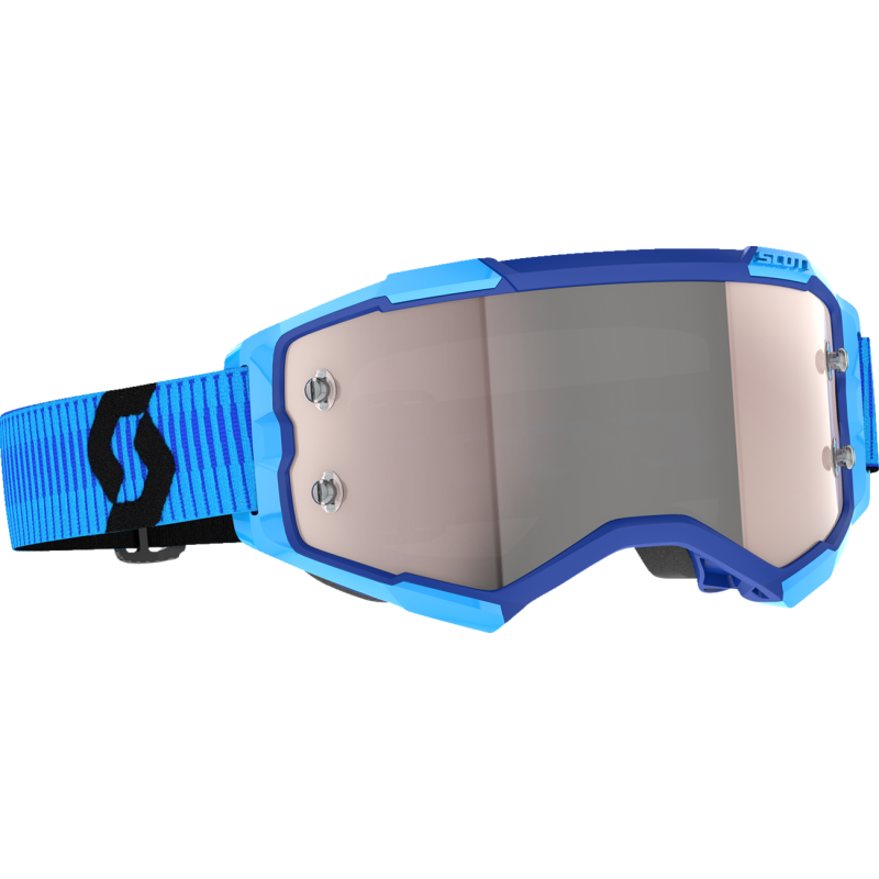 Scott Fury Goggles Blue/Black Silver Chrome Works