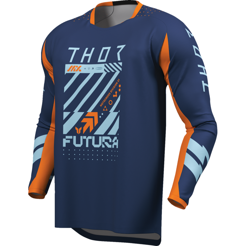 Thor Launchmode Futura Jersey - Navy/Orange - Studio Cycle