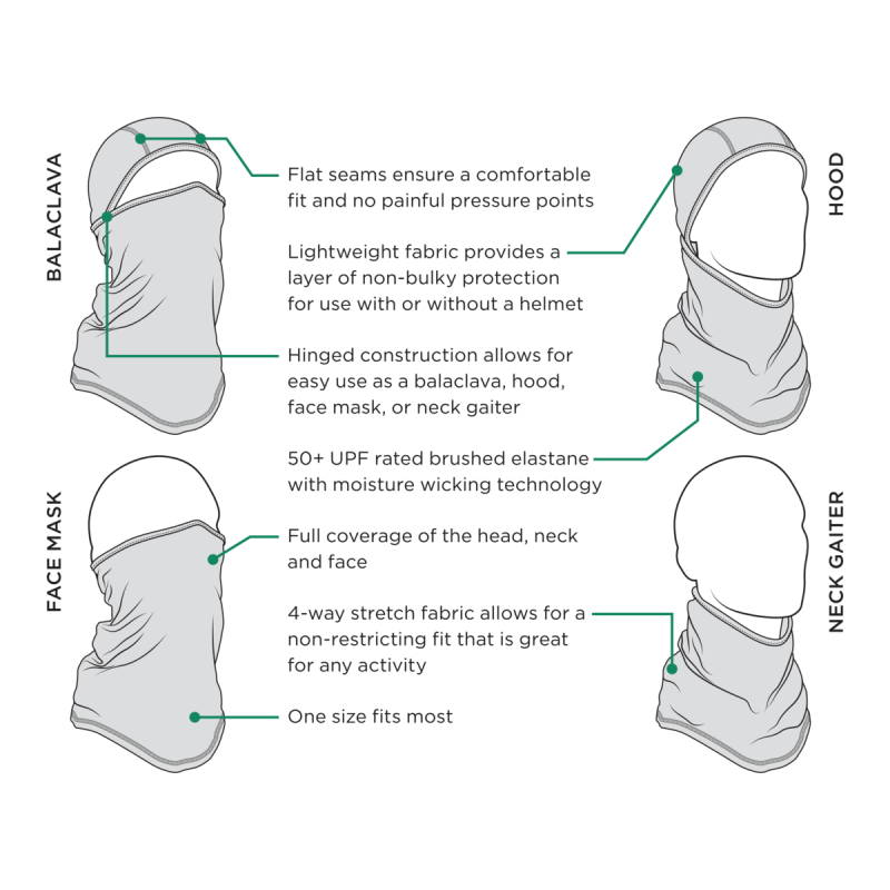 ZAN Convertible Balaclava Sportflex Series