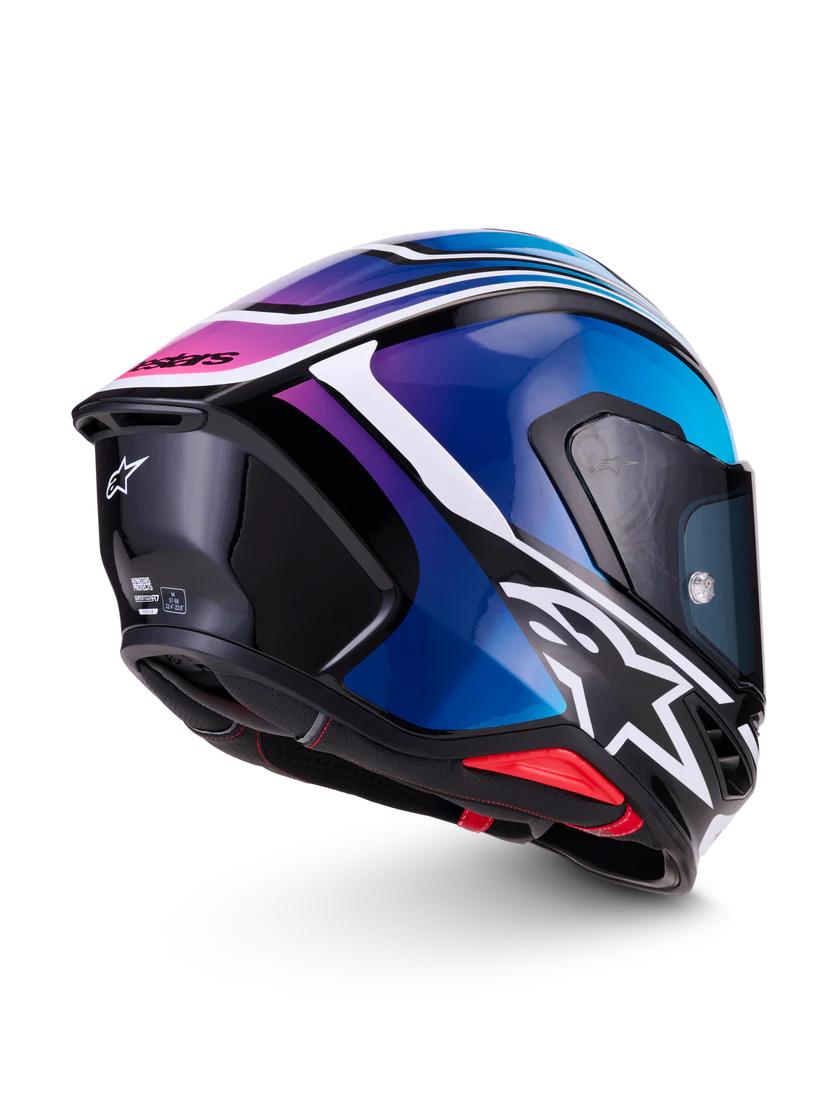Alpinestars S-R7 Helmet - Zeal Blue/Black/Pink - Studio Cycle