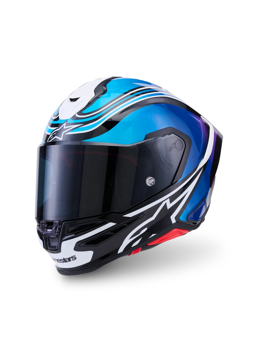 Alpinestars S-R7 Helmet - Zeal Blue/Black/Pink - Studio Cycle