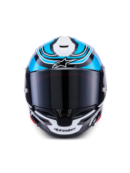 Alpinestars S-R7 Helmet - Zeal Blue/Black/Pink - Studio Cycle