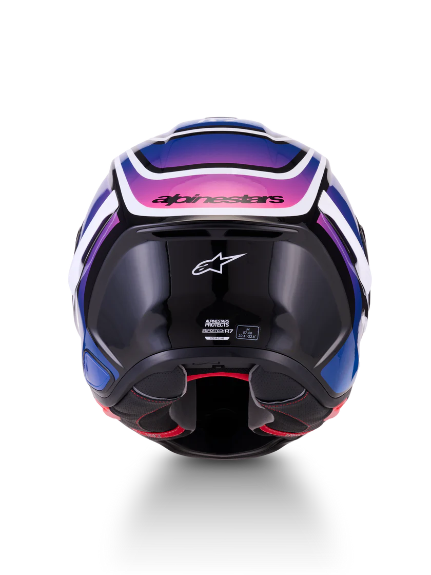 Alpinestars S-R7 Helmet - Zeal Blue/Black/Pink - Studio Cycle