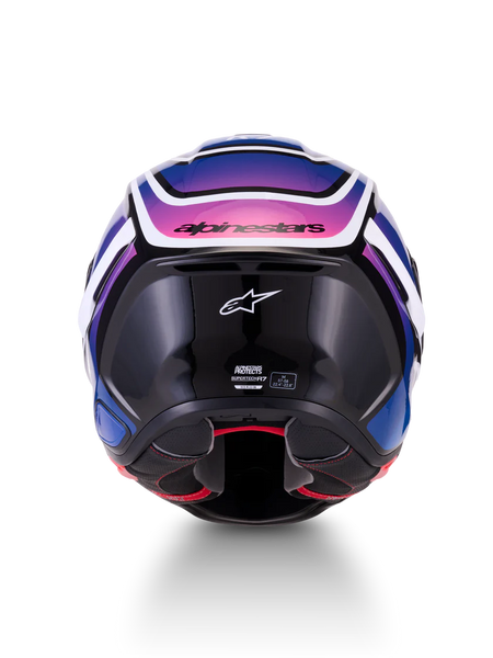 Alpinestars S-R7 Helmet - Zeal Blue/Black/Pink - Studio Cycle