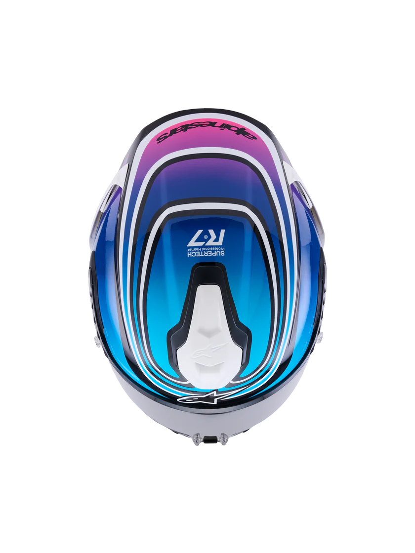 Alpinestars S-R7 Helmet - Zeal Blue/Black/Pink - Studio Cycle