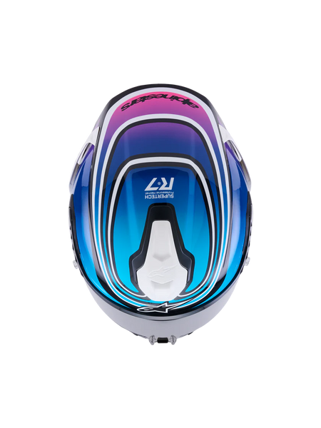 Alpinestars S-R7 Helmet - Zeal Blue/Black/Pink - Studio Cycle
