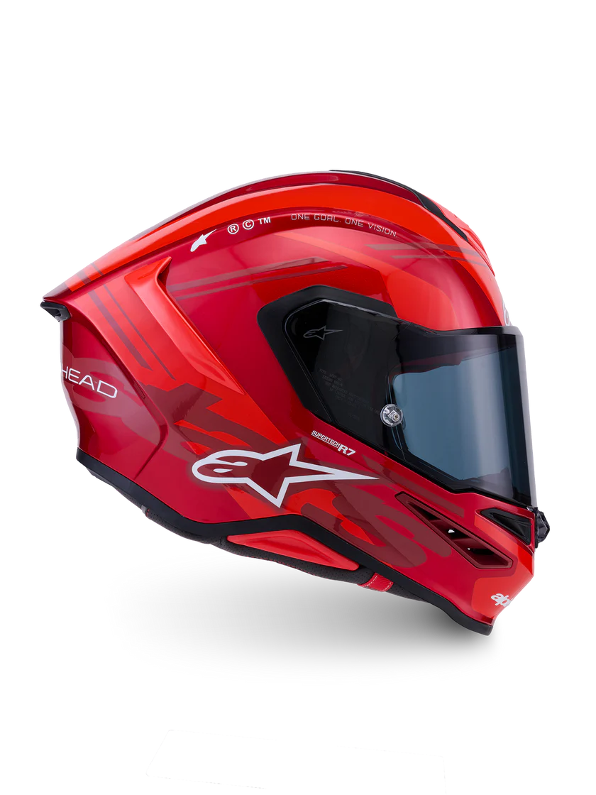 Alpinestars S-R7 Helmet - Core Red/White - Studio Cycle