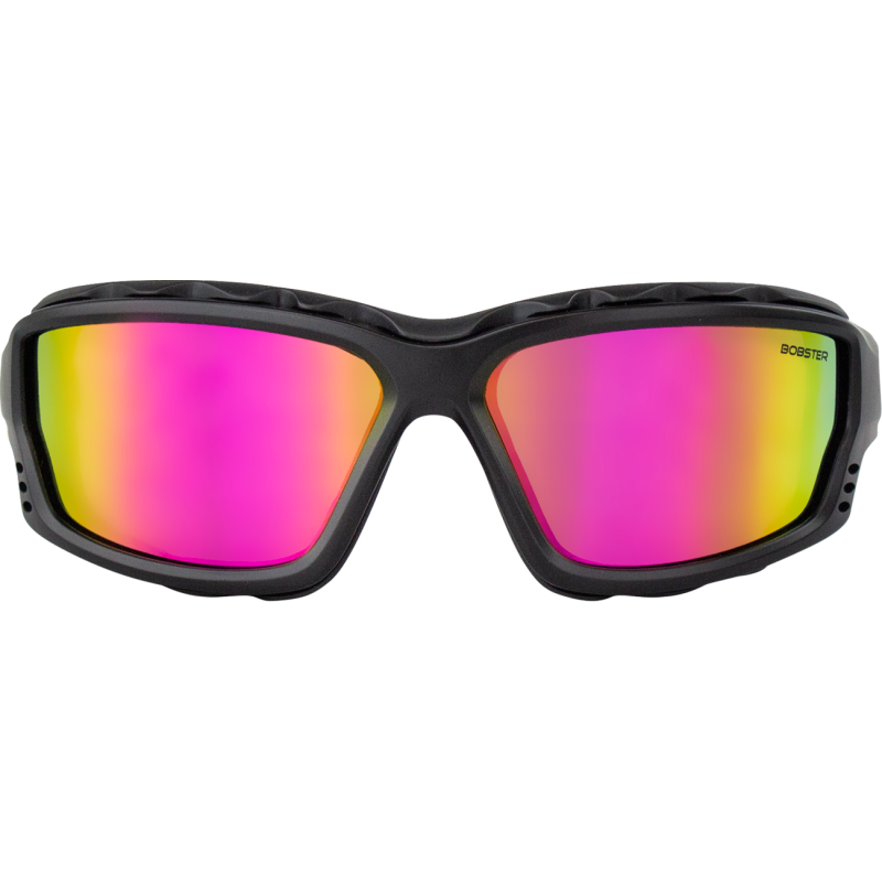 Bobster PCH Sunglasses – Black Crimson w/ Pink Yellow Mirror Lens - Studio Cycle