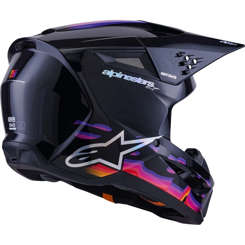 Alpinestars S-M3 Force Gloss Black Helmet - Studio Cycle