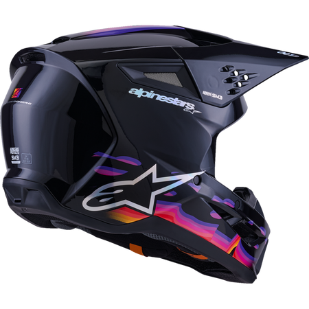 Alpinestars S-M3 Force Gloss Black Helmet - Studio Cycle