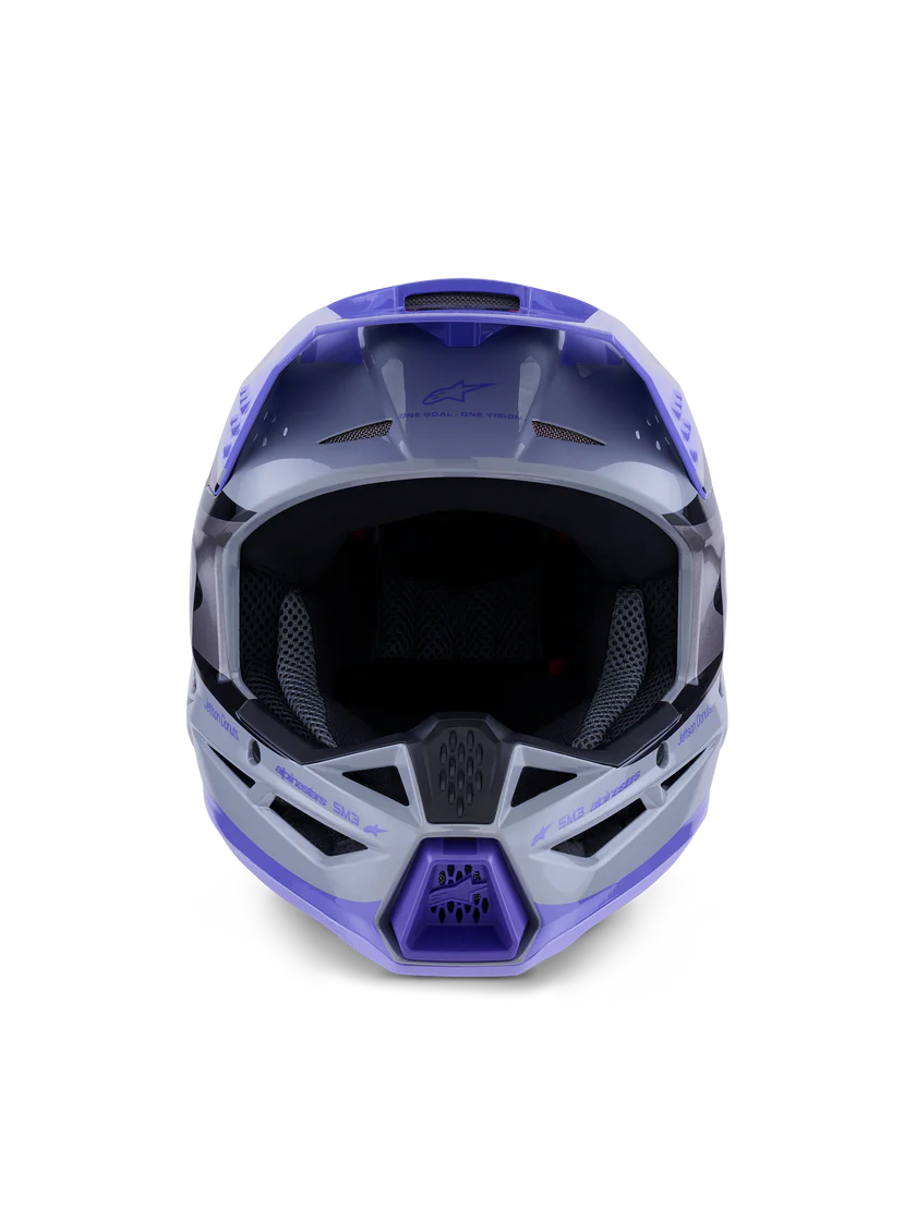 Alpinestars S-M3 Jettson Gray/Purple Helmet - Studio Cycle