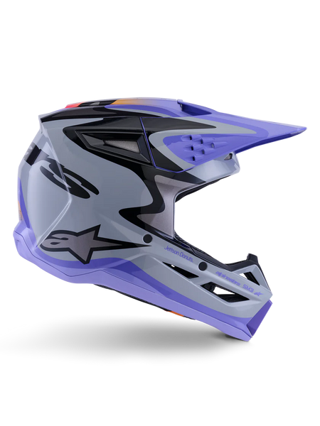 Alpinestars S-M3 Jettson Gray/Purple Helmet - Studio Cycle