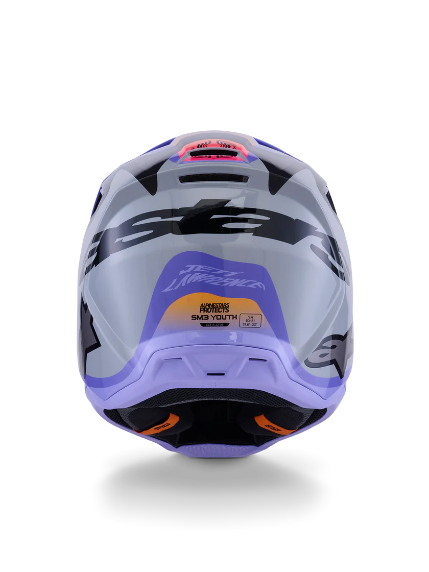 Alpinestars S-M3 Jettson Gray/Purple Helmet - Studio Cycle