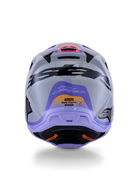 Alpinestars S-M3 Jettson Gray/Purple Helmet - Studio Cycle