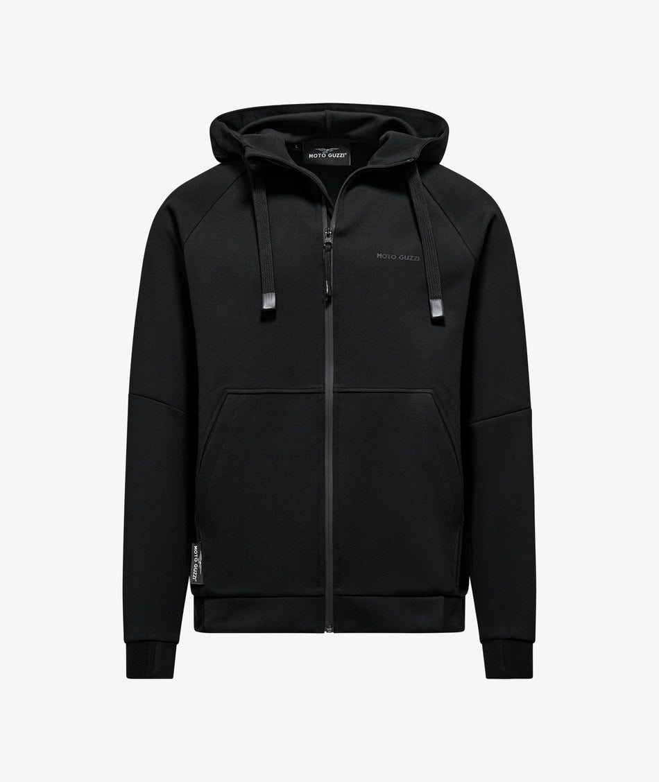 Moto Guzzi Essential Zip Hoodie - Black