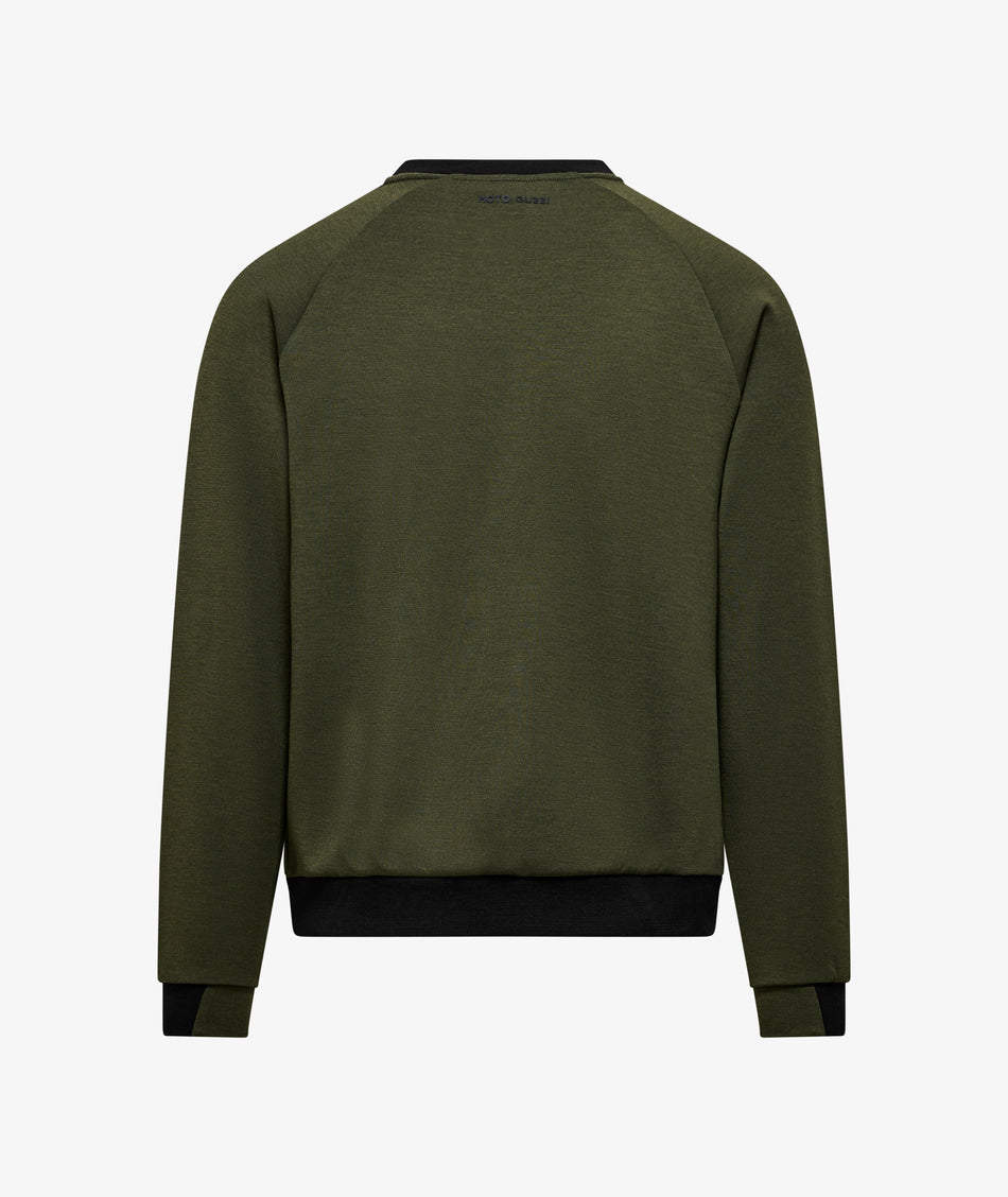 Moto Guzzi Essential Sweatshirt - Green - Studio Cycle