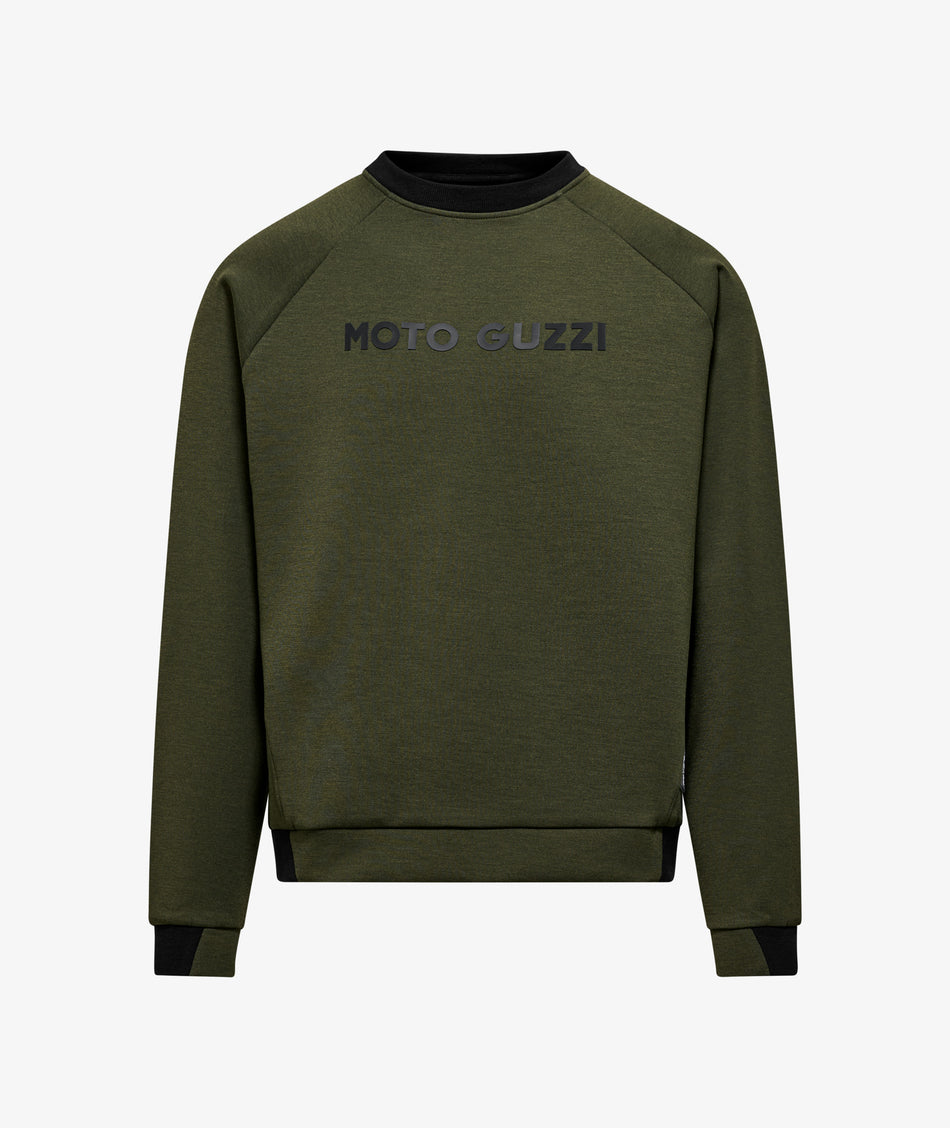 Moto Guzzi Essential Sweatshirt - Green - Studio Cycle
