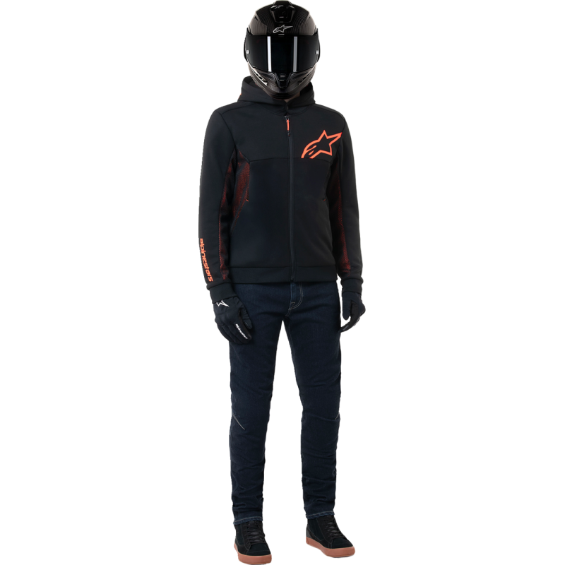 Alpinestars Chrome Air Hoodie Jacket - Black/Red