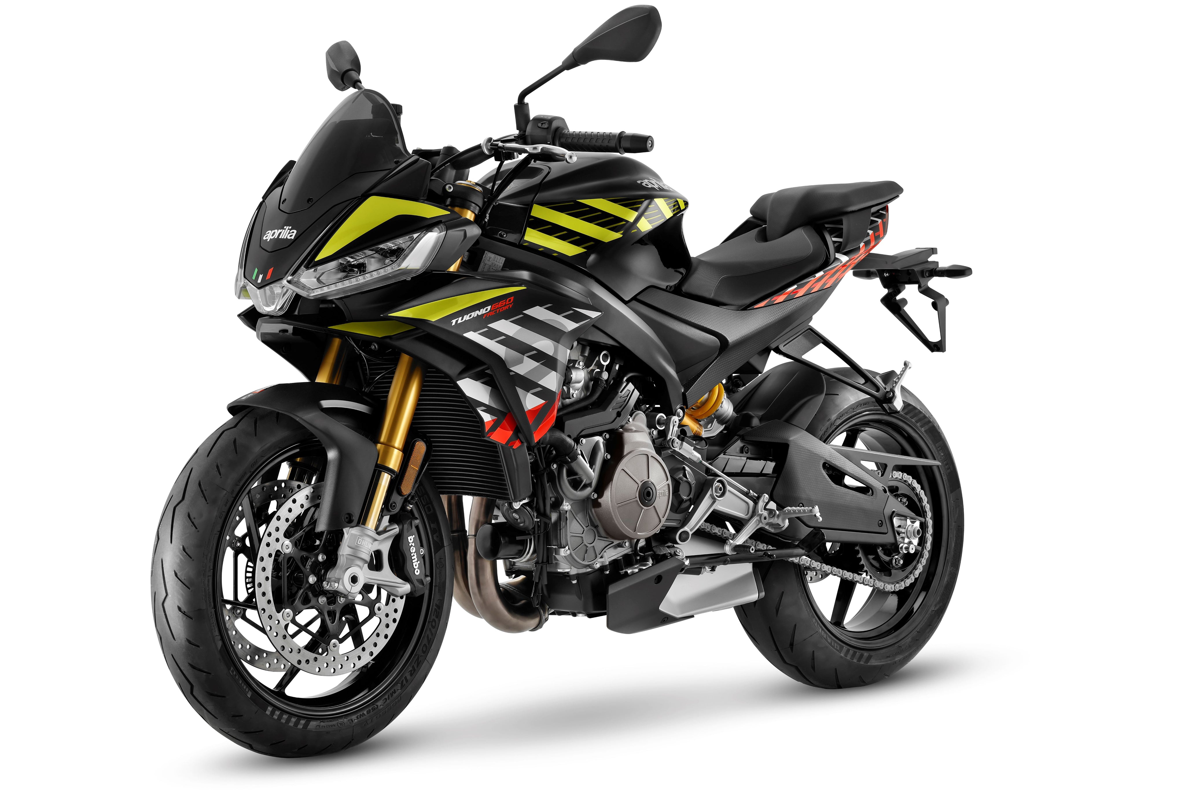 2027 Aprilia Tuono 660 Factory - Shakedown Yellow - PRE ORDER - Studio Cycle