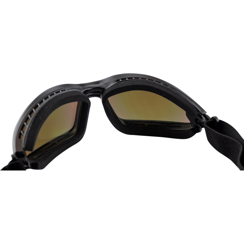 Bobster Ballast Black Frame Goggles – Crimson w/Red Yellow Mirror Lens - Studio Cycle