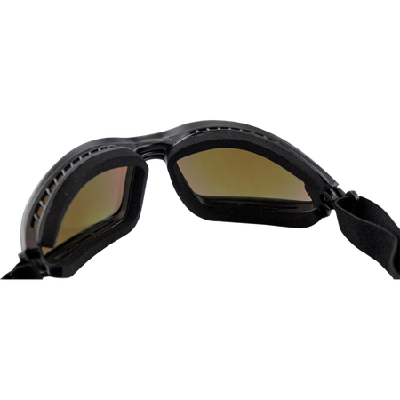 Bobster Ballast Black Frame Goggles – Crimson w/Red Yellow Mirror Lens - Studio Cycle