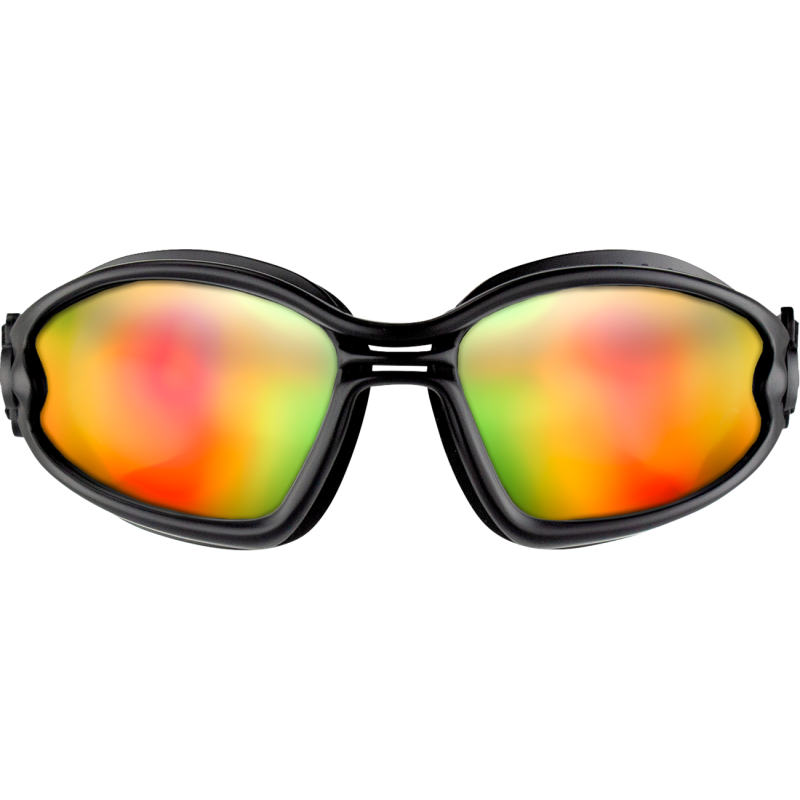 Bobster Ballast Black Frame Goggles – Crimson w/Red Yellow Mirror Lens - Studio Cycle