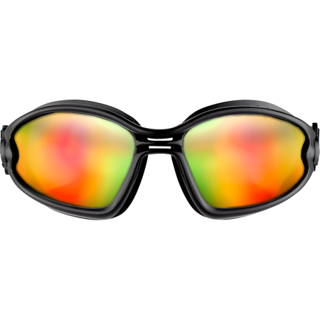 Bobster Ballast Black Frame Goggles – Crimson w/Red Yellow Mirror Lens - Studio Cycle