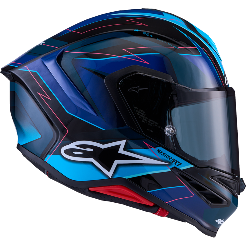 Alpinestars S-R7 Helmet - Kinetis Bl/Blu/Pk/Wh