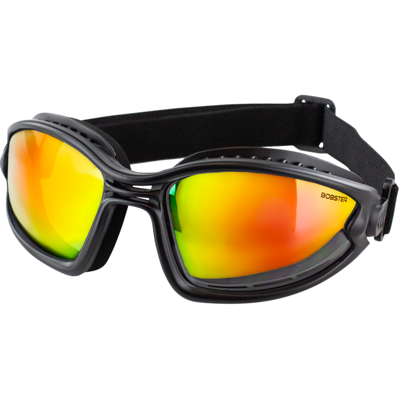 Bobster Ballast Black Frame Goggles – Crimson w/Red Yellow Mirror Lens - Studio Cycle