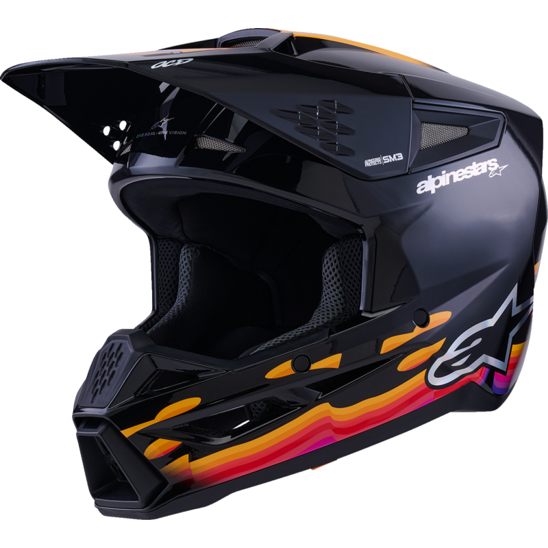Alpinestars S-M3 Force Gloss Black Helmet - Studio Cycle