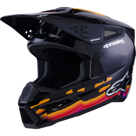 Alpinestars S-M3 Force Gloss Black Helmet - Studio Cycle