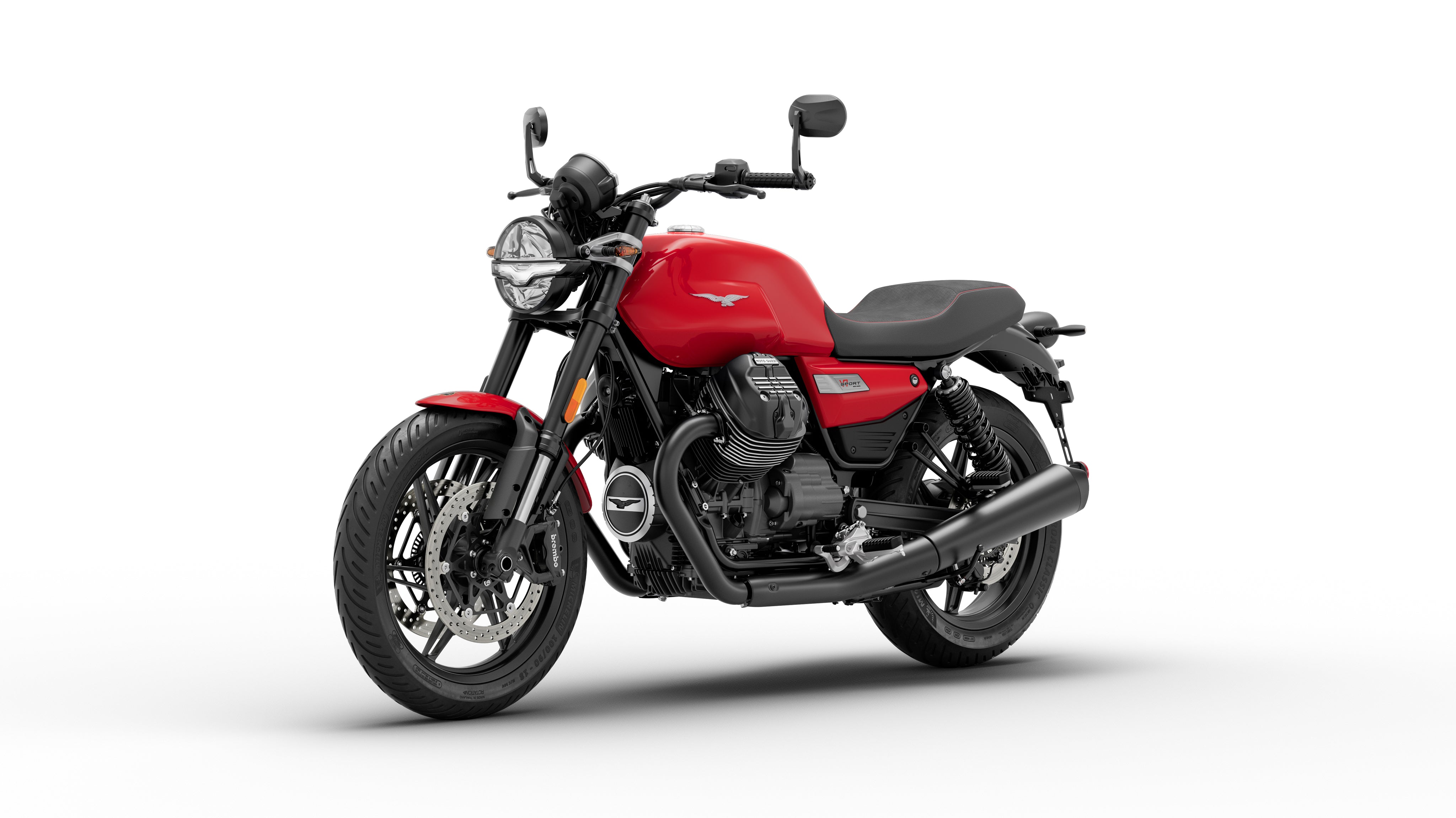 2027 Moto Guzzi V7 Sport - Rosso Monza - PRE ORDER - Studio Cycle