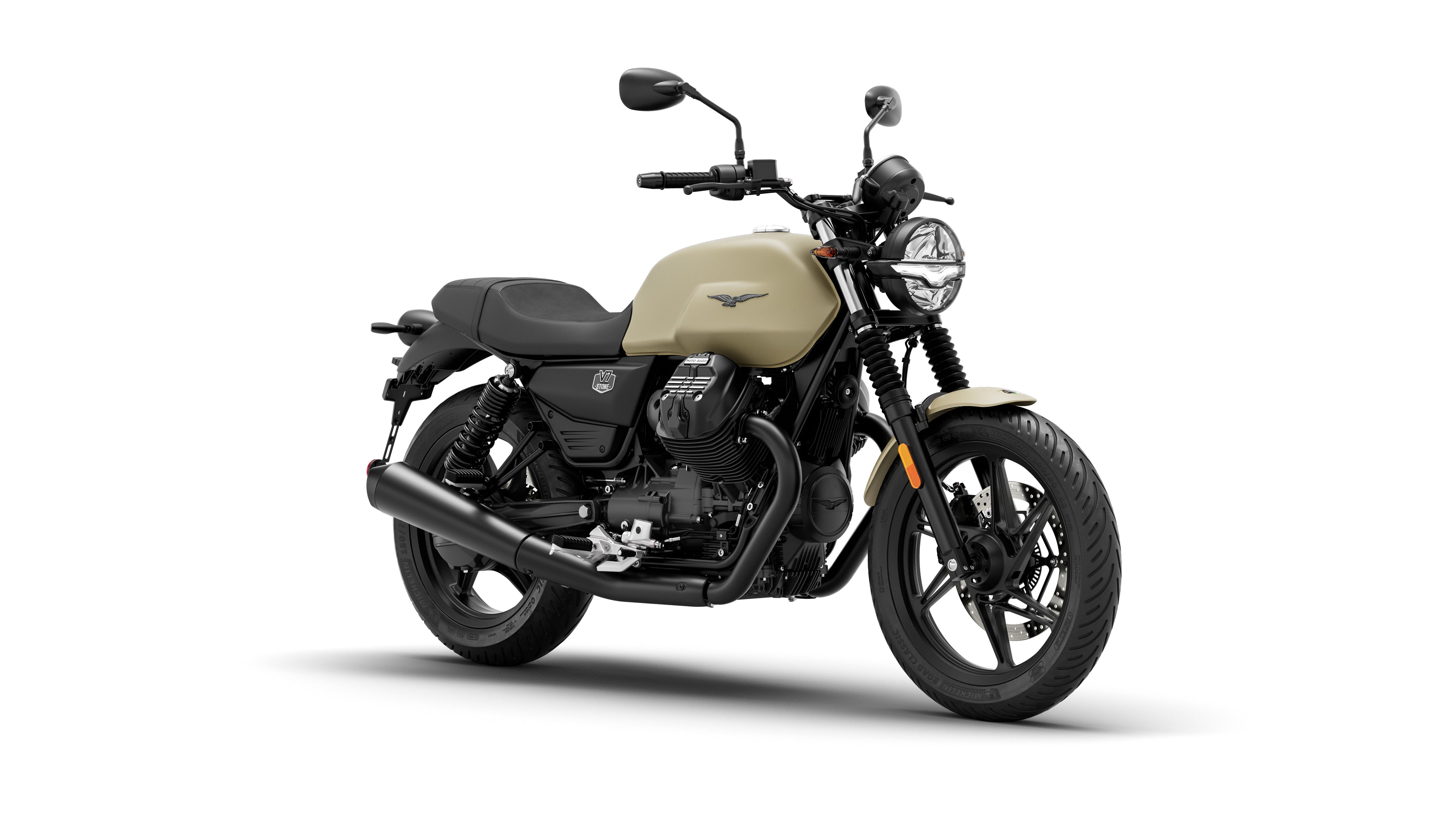 2027 Moto Guzzi V7 Stone - Sabbia Camo - PRE ORDER - Studio Cycle