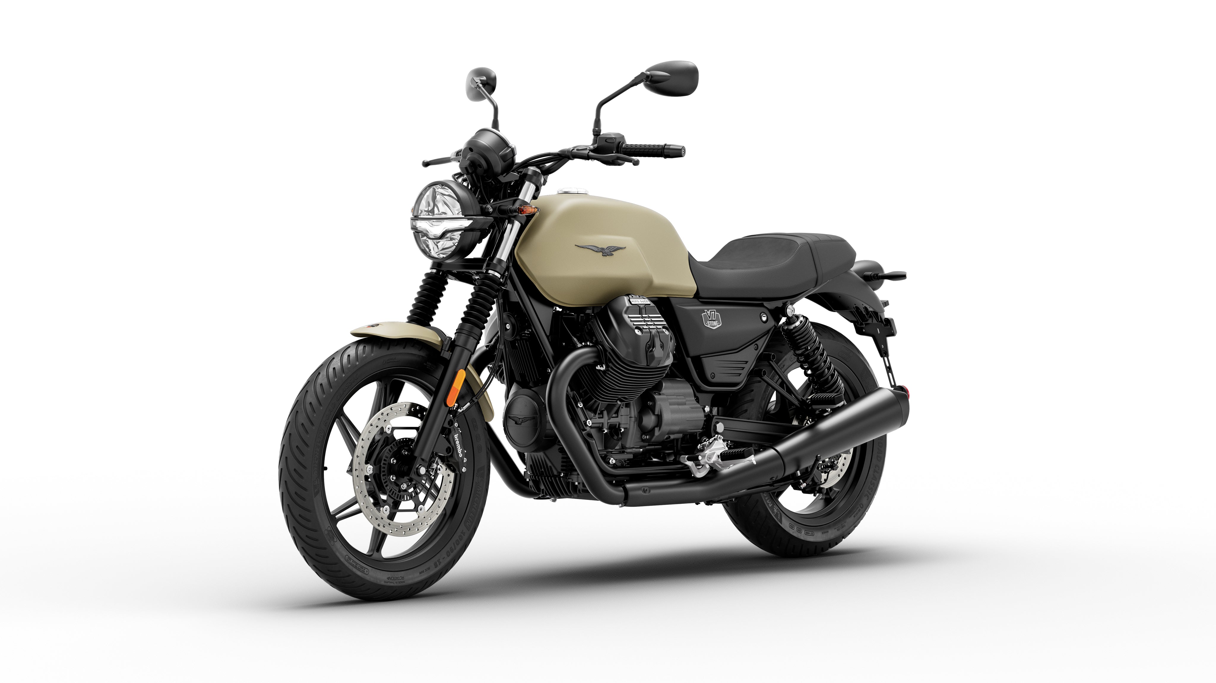 2027 Moto Guzzi V7 Stone - Sabbia Camo - PRE ORDER - Studio Cycle
