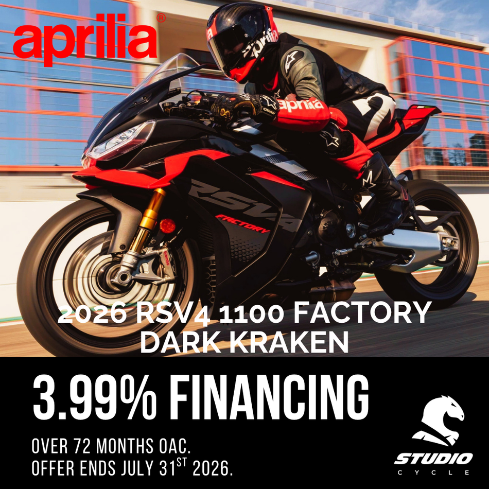 2026 Aprilia RSV4 1100 Factory - Dark Kraken - PRE ORDER - Studio Cycle