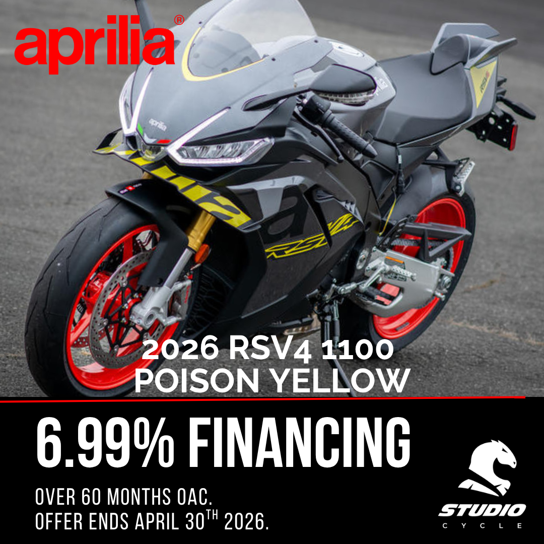 2026 Aprilia RSV4 1100 - Poison Yellow - IN STOCK - Studio Cycle
