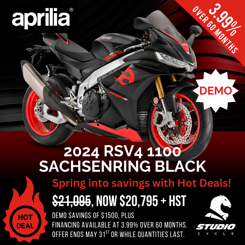 2024 Aprilia RSV4 1100 - Sachsenring Black - DEMO IN STOCK