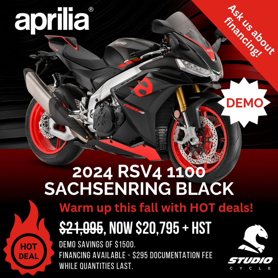 2024 Aprilia RSV4 1100 - Sachsenring Black - DEMO IN STOCK