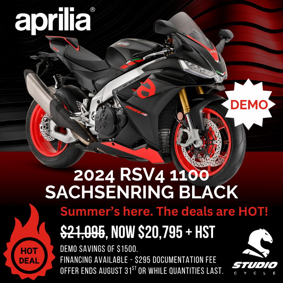 2024 Aprilia RSV4 1100 - Sachsenring Black - DEMO IN STOCK