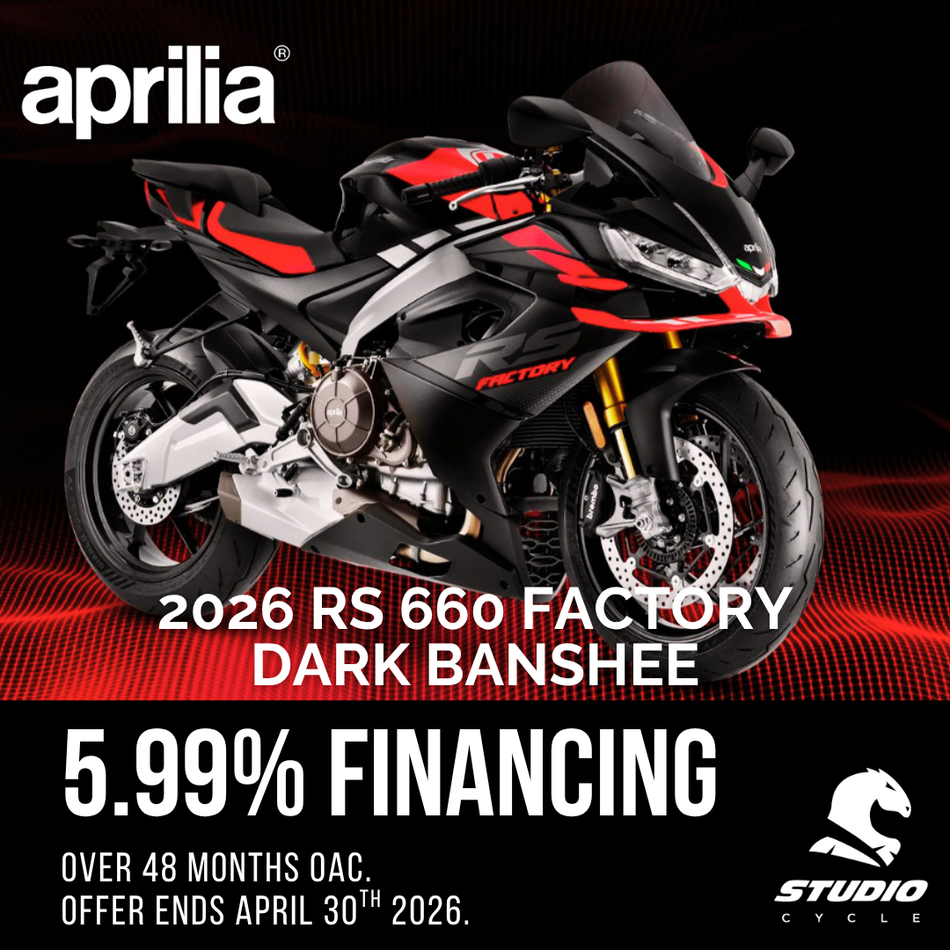 2026 Aprilia RS 660 Factory - Dark Banshee - IN STOCK - Studio Cycle