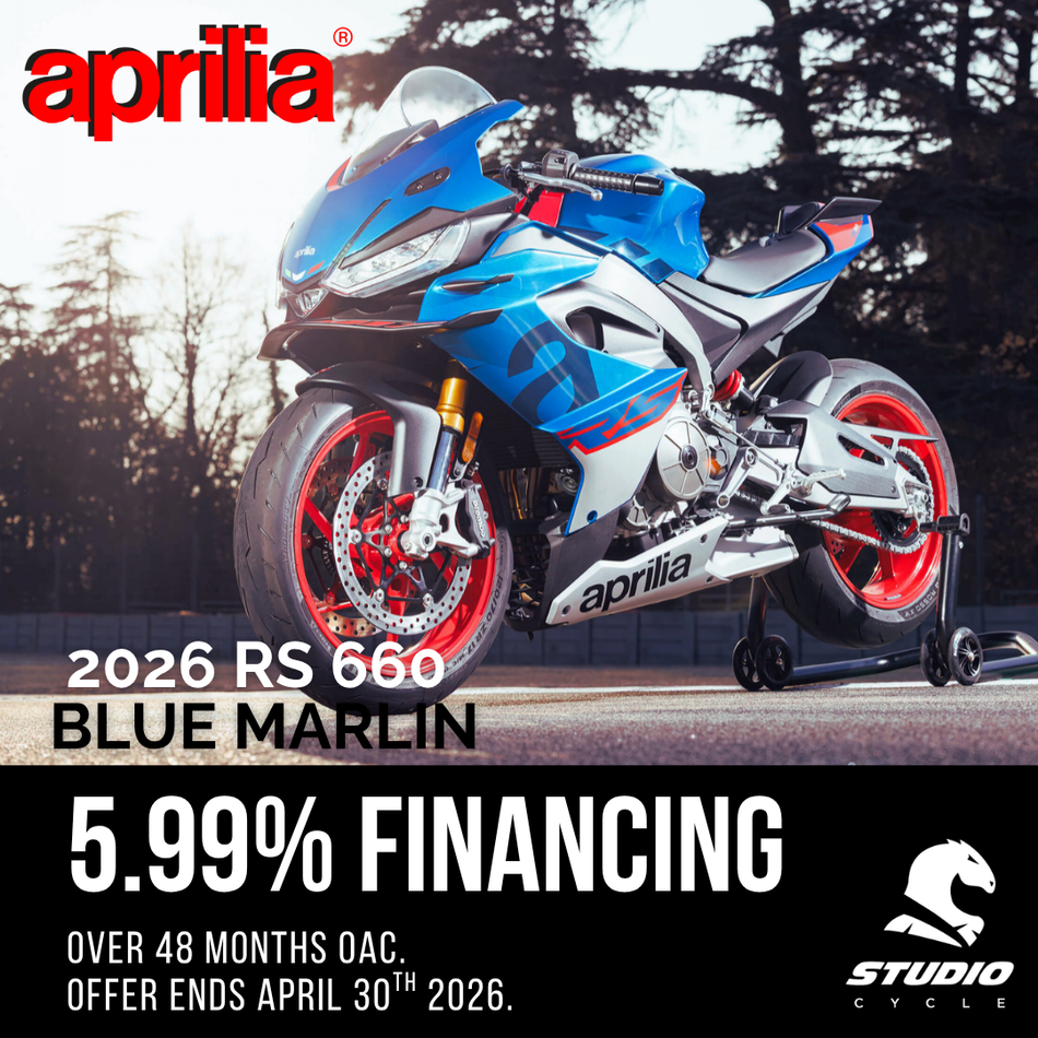 2026 Aprilia RS 660 - Blue Marlin - IN STOCK - Studio Cycle