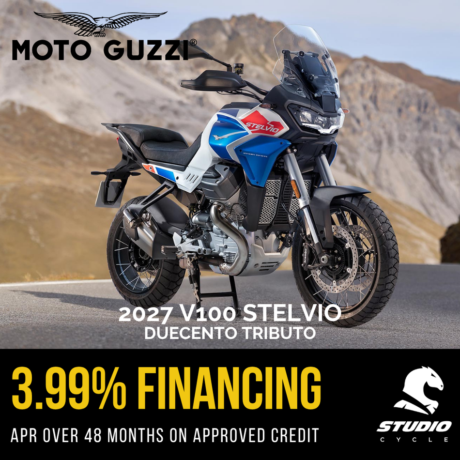 2027 Moto Guzzi Stelvio - Duecento Tributo - PRE ORDER - Studio Cycle
