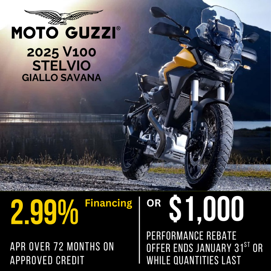 2025 Moto Guzzi Stelvio - Giallo Savana - READY TO ORDER
