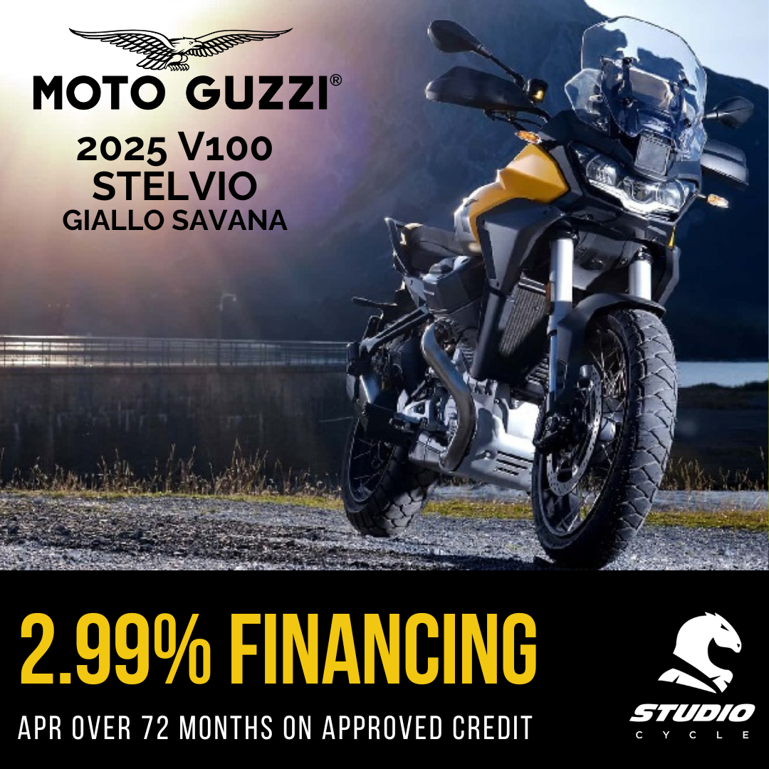 2025 Moto Guzzi Stelvio - Giallo Savana - READY TO ORDER - Studio Cycle